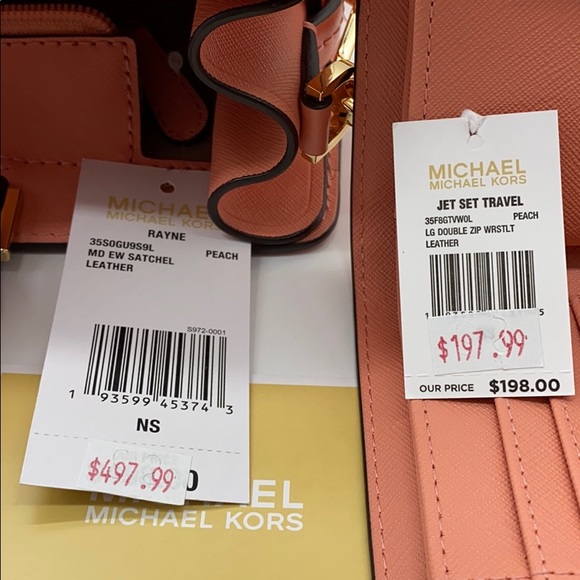 MICHAEL KORS RAYNE MD EW SATCHEL & WRISTLET SET - Picture 14 of 16